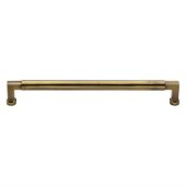 C0312 254-AT - Heritage Brass Cabinet Pull Bauhaus Design 254mm CTC - Antique Brass Finish