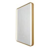Lori CCT LED Bathroom Mirror with Motion Sensor and Demist &ndash; Satin Brass