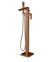 EZRA FLOOR STANDING BATH SHOWER MIXER BRUSHED BRONZE