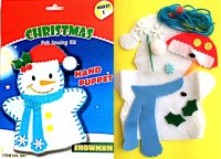 DIY Felt Puppet - Snowman (20cm)
