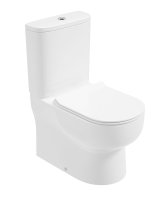 VIA FULLY SHROUDED CLOSE COUPLED WC-DELTA SLIM SEAT