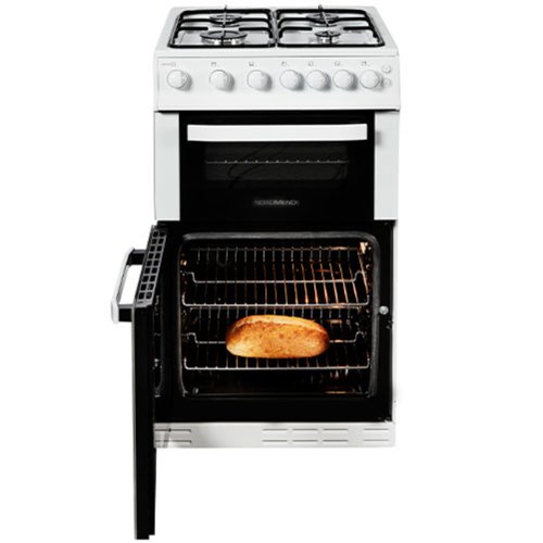 Nordmende 50cm Twin Cavity LPG Gas Cooker - White 