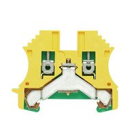 WPE 10 EARTH TERMINAL  GREEN/YELLOW 9.9 MM WIDTH