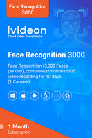 Ivideon - Faces 3000 Licence - 1 Month