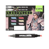 LUXEMARKER Dual Tip Art Markers - Pastel Tones (6)