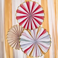 Circus Fan Decorations - Pack of 3