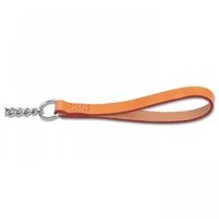 Ancol Leather Chain Lead - X-Heavy 30" Tan x 1