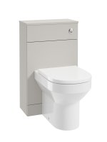 CORTA BACK TO WALL WC UNIT MORNING MIST-CHROME BUTTON