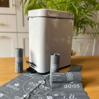 Adios Compostable Bin Liners Tie Handles 20x30L