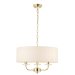 NIXON 3 LIGHT PENDANT, BRASS
