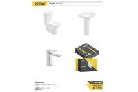 SCORE WC & 50CM BASIN & PEDESTAL BUNDLE & TAP 