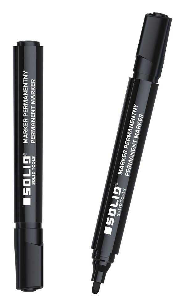 SolidTools Thick Permanent Marker Black Pack of 12 6694