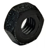 DIN 555 / 934 Hexagonal Nut M10 X 1.5mm Nylon 6.6 Black