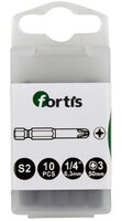 Fortis Pozi PZ3 x 50mm Driver Bit Pack of 10