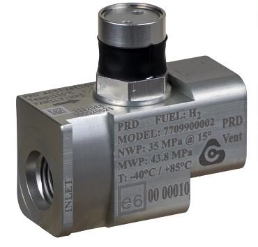 Afblaasventiel TPRD waterstof