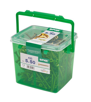 Spax Countersunk Pozi Screw 5x50mm Tub of 430