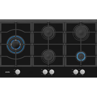 SIMFER 90cm Built-in Gas on Glass Hobs || SIMH9G