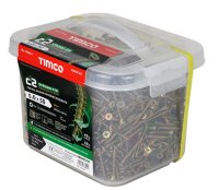 Timco C2 Strong-Fix Premium Pozi Screws 5x50mm Large Tub 1600