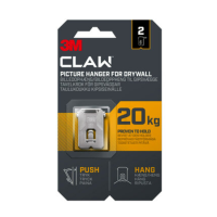 3M CLAW 3PH20-2UKN Drywall Picture Hanger 20kg 2pk