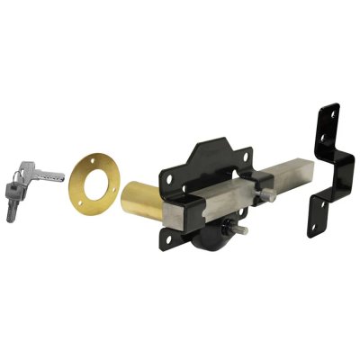 50mm No.1126 Single Locking Long Throw Lock with Elongated Keep & Stainless Steel Bar (A4/316)