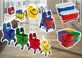 Industrial Mop Buckets and Wringers