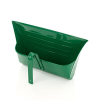 Leecroft Metal Hooded Dustpan Green