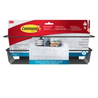 Command Bathroom Shower Caddy Matte Black