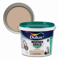 Weathershield Claystone Colour Swatch & 10L Paint Bucket