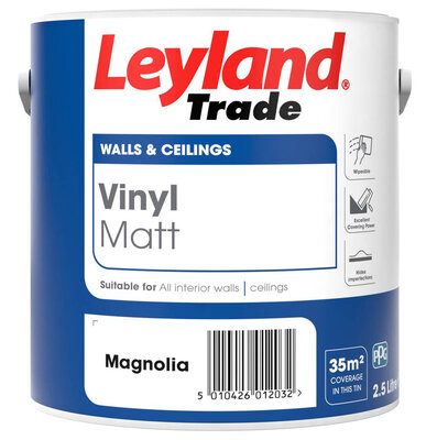 Leyland Vinyl Matt Paint Magnolia 2.5L