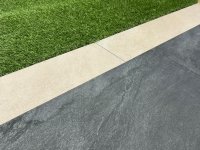 Quartz White Porcelain Edging 900mm x 150mm x 20mm.