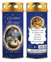 Candle/Christmas Blessings/Windproof Cap   (87904)
