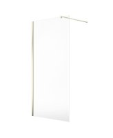 ASPECT 800MM WETROOM PANEL BRUSHED NICKEL
