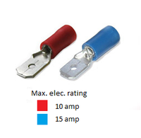 MALE PUSH-ON TERMINALS (PACK 100)