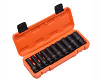 Harden 537020 10 PC 10-24 1/2" Deep Impact Socket Set
