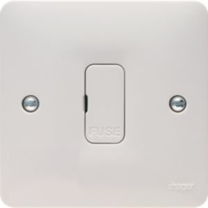 Hager Sollysta 13A Unswitched Spur Switch White WMSU83