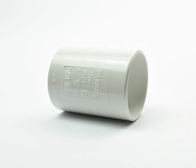 Polypipe 32mm WS25 White ABS Straight Coupling