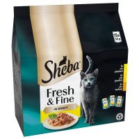 Sheba Cat Pouch Fresh & Fine Poultry Collection in Gravy 50g 15pk x 3