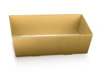TRAY 230x170x80mm GOLD FIBRA ORO