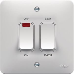 Hager Sollysta 1G Immersion Switch White WMIMS1N