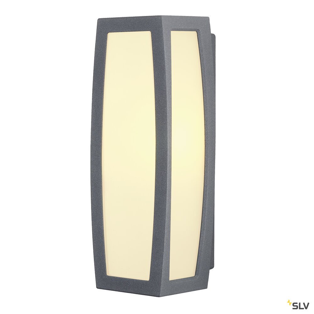 MERIDIAN BOX WALL LIGHT, ANTHRACITE GREY WITH SENSOR