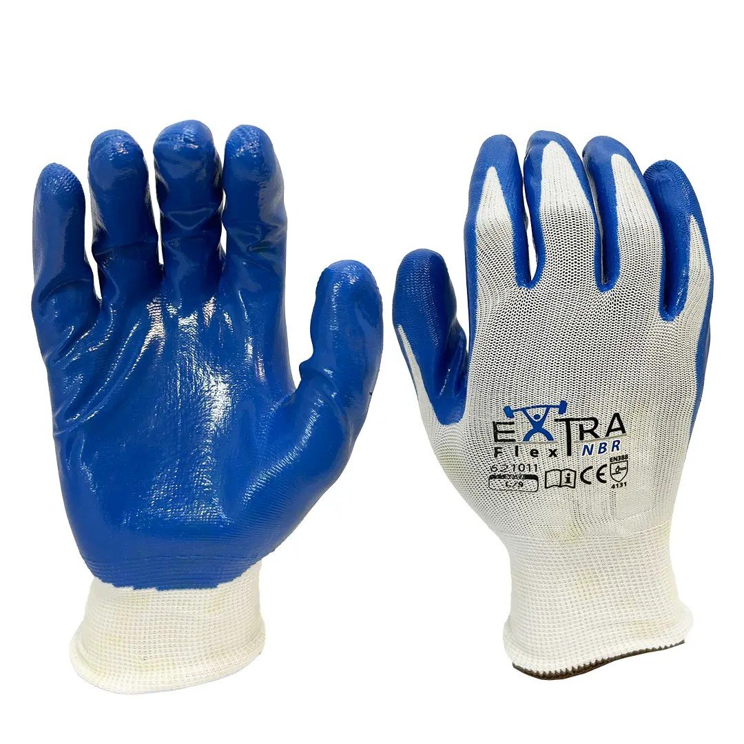 Extra Flex NBR Nitrile Palm Coated Glove