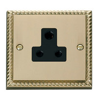 Georgian Brass CLICKGCBR038BK 1G 5A Socket