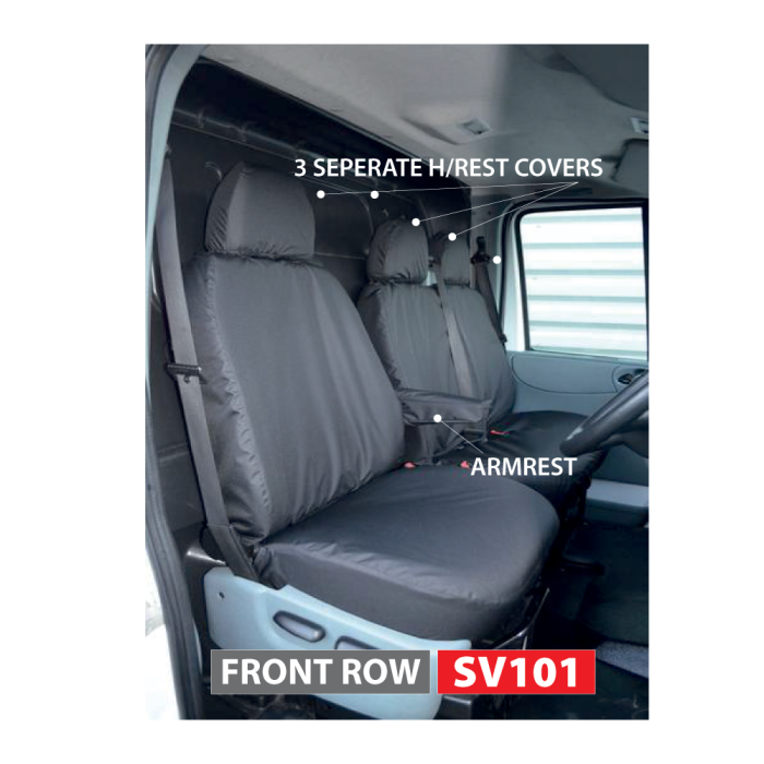 Ford Transit Seat Covers (Front Row 3 Seater) 2000-2013
