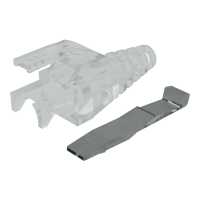 Slim Cat6a RJ45 Strain Relief 5mm Clear 100pcs