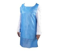 PE Disposable Apron Heavyweight 50 Micron Blue (Box 500)(Flat Packed 70x120)