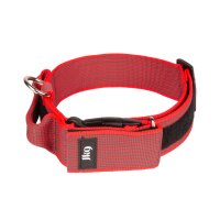 Julius-K9 Color & Grey Collar With Closable Handle & Safety Lock Variable Patches