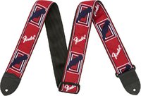 FENDER MONO GUITAR STRAP RED/WHITE/BLUE