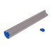 Rail mural - pour crochets et supports, 500 mm, bleu