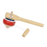 Spinning Top with Pull-String