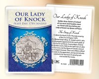 Metal Pocket Token/Leaflet/Lady of Knock   (16320)